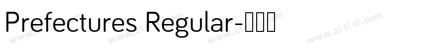 Prefectures Regular字体转换